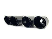 NEU Glanz Carbon Fiber Auspuffblende Endrohre Sportauspuff Passend für BMW M Stoßstange Universal 62-65mm et280