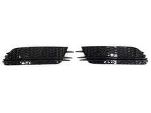 Lüftungsgitter Nebelscheinwerfer Blenden Gitter Schwarz für Audi A6 C7 2011-2014 VFL