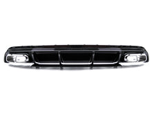 Heckdiffusor + Chrom Auspuffblenden für Mercedes A Klasse W176 A45 AMG Line 2015-2018