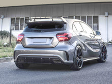Heckdiffusor + Chrom Auspuffblenden für Mercedes A Klasse W176 A45 AMG Line 2015-2018