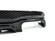 Schwarzer Diffusor + Auspuffblenden für Mercedes Benz E Klasse C207 Coupe E250 E350 AMG Line 2013-2017