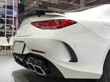 Schwarz Glanz Heck Stoßstange Flaps Aero Flics für Mercedes CLS C257 CLS 53 AMG Line 2018-2022 pz39