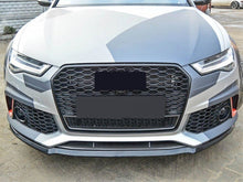 Wabengrill Grill Kühlergrill Schwarz für Audi A6 S6 C7 4G Limo Avant S Line MOPF 15-18