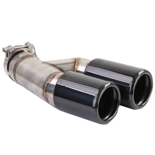 Heckdiffusor Endrohr Doppelrohr Schwarz Glanz Passend für BMW F30 F31 316 318 320