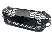 Kühlergrill Frontgrill Wabengrill Schwarz für Audi A4 S4 B9 S-Line Facelift 19+