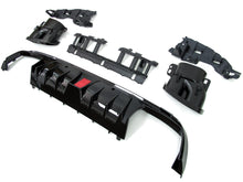 Heckdiffusor Diffusor Auspuffblenden Schwarz für Mercedes W205 S205 C43 AMG Line di8