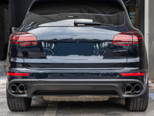Schwarz Auspuff Auspuffblenden Endrohre für Porsche Cayenne 92A V6 MOPF 14-17
