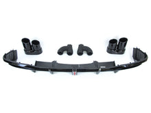Schwarz glänzender Heckdiffusor + Auspuffendrohre für Audi A5 B9 S-line S5 2020-2023 Sport Stoßfängerdiffusor