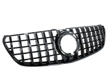 Schwarz Kühlergrill Front Grill für Mercedes V Klasse W447 Facelift mit originalen Diamantgrill 19+