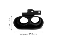 Diffusor Auspuff Schwarz für AUDI A6 Heckdiffusor C8 mit S-Line Limo 18-21 di133