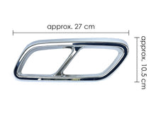 Endschalldämpfer Endrohre Abdeckung Chromrahmen für Mercedes C-Klasse W206 S206 AMG-Line ab 2021