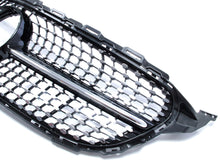 Schwarz Diamantgrill Kühlergrill Grill für Mercedes Benz C-Klasse W205 C205 A205 S205 C43 AMG 2014 - 03/2018 pz128