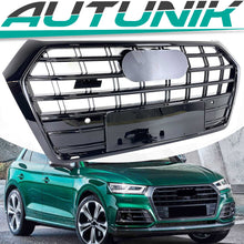 Schwarz Frontgrill Kühlergrill Grill für Audi Q5 FY 17-20 mit PDC