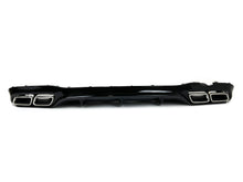E63 Style Heckdiffusor Diffusor + Auspuffblenden Chrom für Mercedes E Klasse W213 S213 AMG Line 2017-2020 Benzin