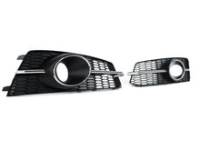 Lüftungsgitter Nebelscheinwerfer Blenden Gitter Grill Chrom für Audi A6 C7 S Line S6 2015-2018 mit ACC