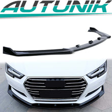 Front Spoiler Lippe Stoßstange Schwarz für Audi A4 B9 8W 2015-2019