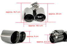 Chrom Endrohre Auspuff Blenden Passend für BMW 3er G20 G21 G28 M Sport Paket 19-22 et232
