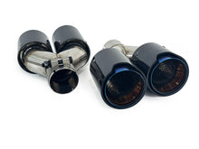 Carbon Duplex Sportauspuff Auspuffblenden Endrohre Passend für AUDI BMW VW Universal 57-61mm et241
