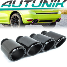 Auspuffblenden Satz Schwarz 4 Stücke für Porsche Cayenne S GTS Turbo Turbo S 958 4,8L V8 11-14