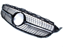 Schwarz Diamantgrill Kühlergrill Grill für Mercedes Benz C-Klasse W205 C205 A205 S205 C43 AMG 2014 - 03/2018 pz128