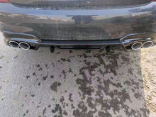 Heckdiffusor Diffusor Auspuff Schwarz für BMW 3er G20 Limo G21 M Sport Paket 19-22