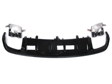Schwarz Diffusor Auspuffblenden für AUDI A6 C7 4G Heckdiffusor mit S Line MOPF 15-18 di130