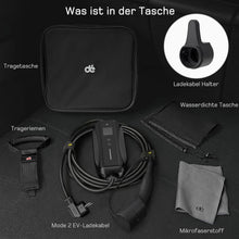 6M Typ 2 EV Ladegerät Tragbare 6-16A Schaltbar Modus 2 EV ladekabel Schuko 3.6kW