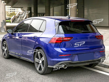 Heckspoiler Seiten Spoiler Heckflügel Schwarz für VW Golf VIII 8 2020+