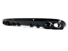 NEU Heckdiffusor Auspuff Blenden Schwarz Glanz für Mercedes C Kl. W205 S205 Seriens. di212
