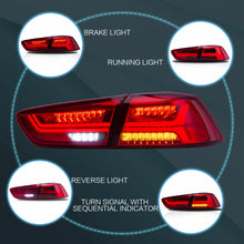 NEU Rot LED Rückleuchte Heckleuchte Rücklicht für Mitsubishi Lancer EVO X Limousine 2008-2017