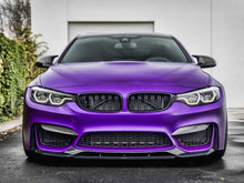 NEU Carbon Optik Front Stoßstange Aero Flaps Splitter Passend für BMW M3 F80 M4 F82 F83 2014-2020