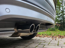 68mm Titan Schwarz Auspuffblenden Endrohr Blende Passend für VW Scirocco 3 TSI 08-17 vw24
