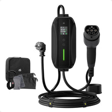 Typ 2 EV Ladekabel Ladebox 6/8/10/13/16A Ladegerät mit Bildschirm Schuko 6M