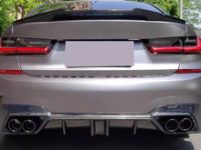 Schwarz Endrohre Auspuff Blenden für BMW 3er G20 G21 G28 M Sport Paket 19-22 et233
