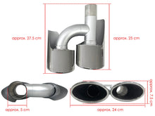 Chrom Doppel-Auspuff Auspuffblenden Auspuff Endrohr für Mercedes Benz W221 W211W204 C218 R171 et251