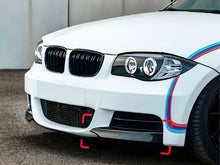 Splitter Spoiler Ecken Ansätze Schwarz Passend für BMW 1er E82 E88 M Sport Paket LCI 2007-2010