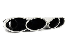 Silber Auspuffblende Endrohre Blenden Passend für AUDI BMW Mercedes Universal 60-63mm et264