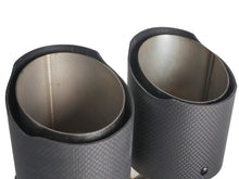 Matt Carbon Fiber Auspuffblenden Auspuff Endrohr Satz Passend für BMW 5er G30 G31 G38 M Sport Paket ab 2017 et236