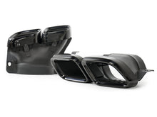 C63s Optik Heckdiffusor Diffusor Endrohre Schwarz für Mercedes W205 S205 Seriens.