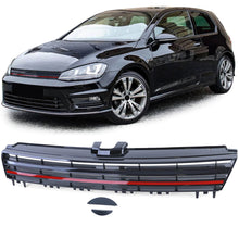 Wabengrill Kühlergrill Frontgrill Schwarz für VW Golf 7 2012-2017 Ohne Emblem