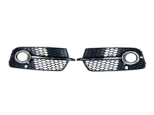 Schwarz Chrom Nebelscheinwerfer Gitter Blenden Grill für AUDI Q5 8R S Line 13-17 fg336