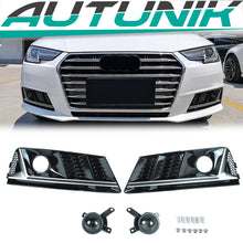 Nebelscheinwerfer Blende Lüftungsgitter Grill für Audi A4 B9 Seriens. OHNE ACC 15-19