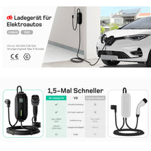 6M Typ 2 EV Ladegerät Tragbare 6-16A Schaltbar Modus 2 EV ladekabel Schuko 3.6kW