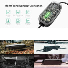 6M Typ 2 EV Ladegerät Tragbare 6-16A Schaltbar Modus 2 EV ladekabel Schuko 3.6kW