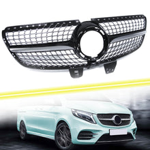 Kühlergrill Frontgrill Schwarz für Mercedes V Klasse W447 Diamantgrill Facelift ab 04.2019