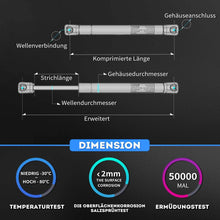 2x Gasfeder Heckklappe Dämpfer Kofferraum 480N für Skoda Octavia II 1Z5 Kombi