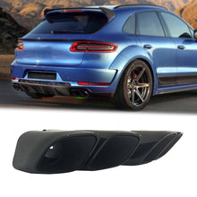 Sport Endrohre Auspuffblenden Doppelrohr Auspuff für Porsche Macan 2.0L 14-17
