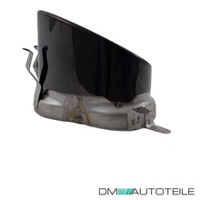 Auspuffblenden Endrohre Auspuff Schwarz Oval für Audi A6 C7 4G 2012-2019