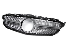 Silber Kühlergrill Grill Diamantgrill für Mercedes C43 AMG C-Klasse W205 A205 S205 C205 2014-2018 pz127