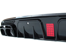 Heckdiffusor Diffusor Auspuffblenden Schwarz für Mercedes W205 S205 C43 AMG Line di8
